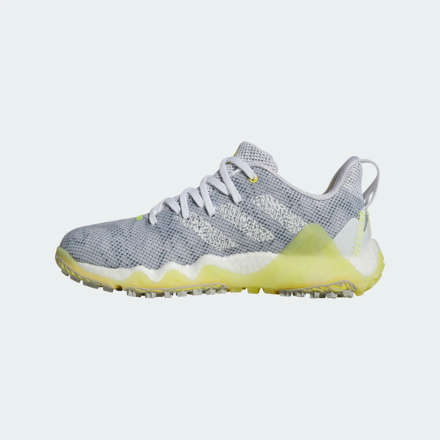 Adidas Ladies Codechaos Spikeless Golf Shoes - Cloud White / Cloud White / Beam Yellow - Image 4