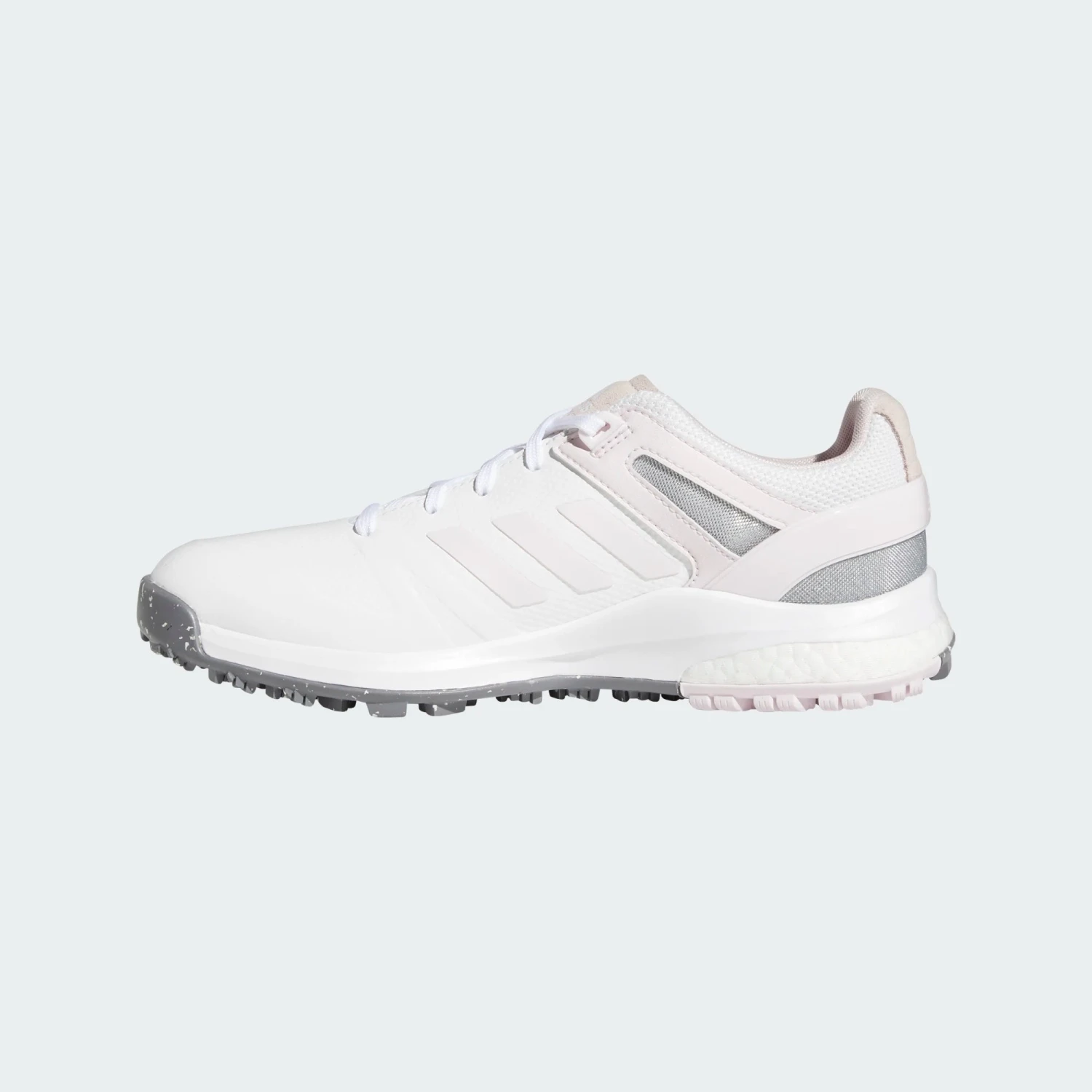 Adidas EQT Spikelss Ladies Golf Shoes - Cloud White / Almost Pink / Grey Three - Image 2