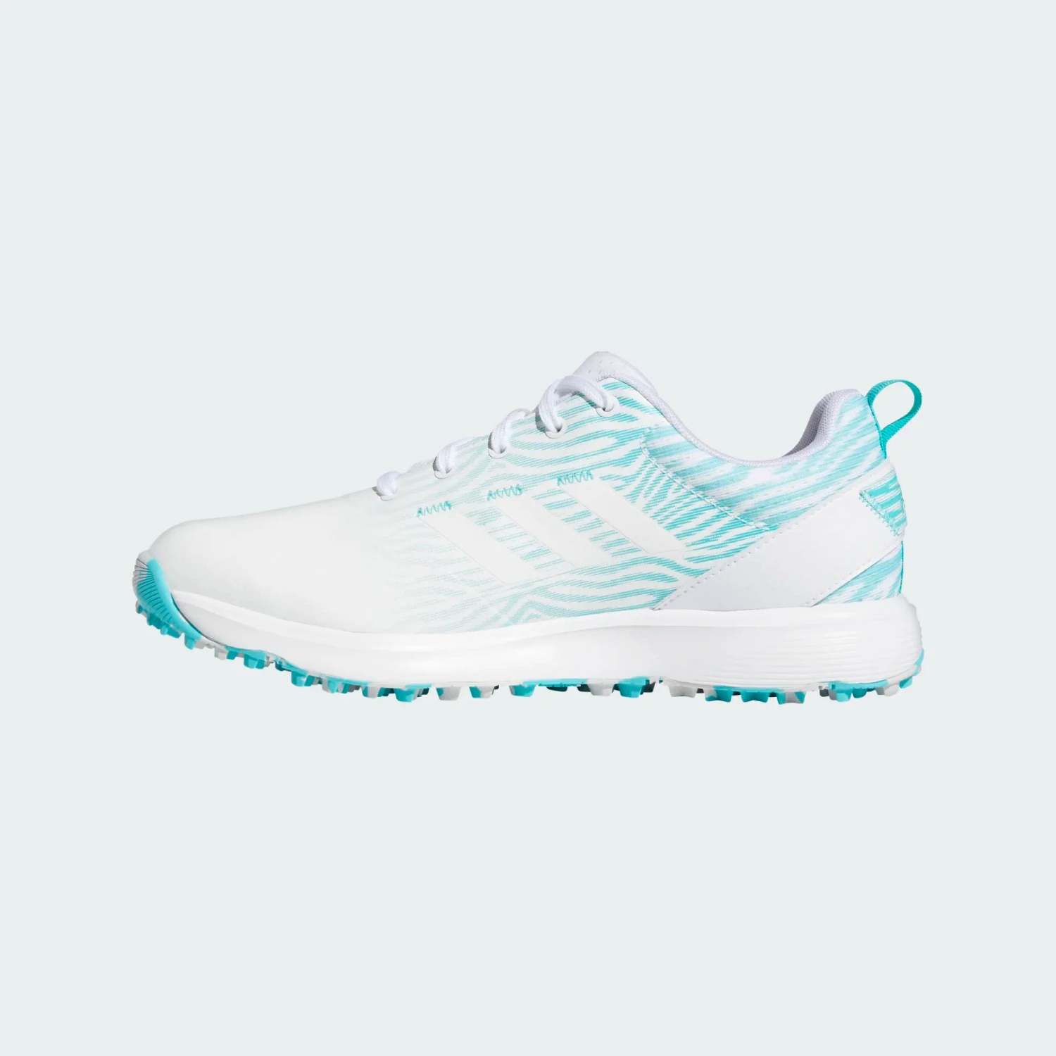 Adidas Ladies S2G Spikeless Lace Shoes Cloud White / Cloud White / Semi Mint Rush - Image 4