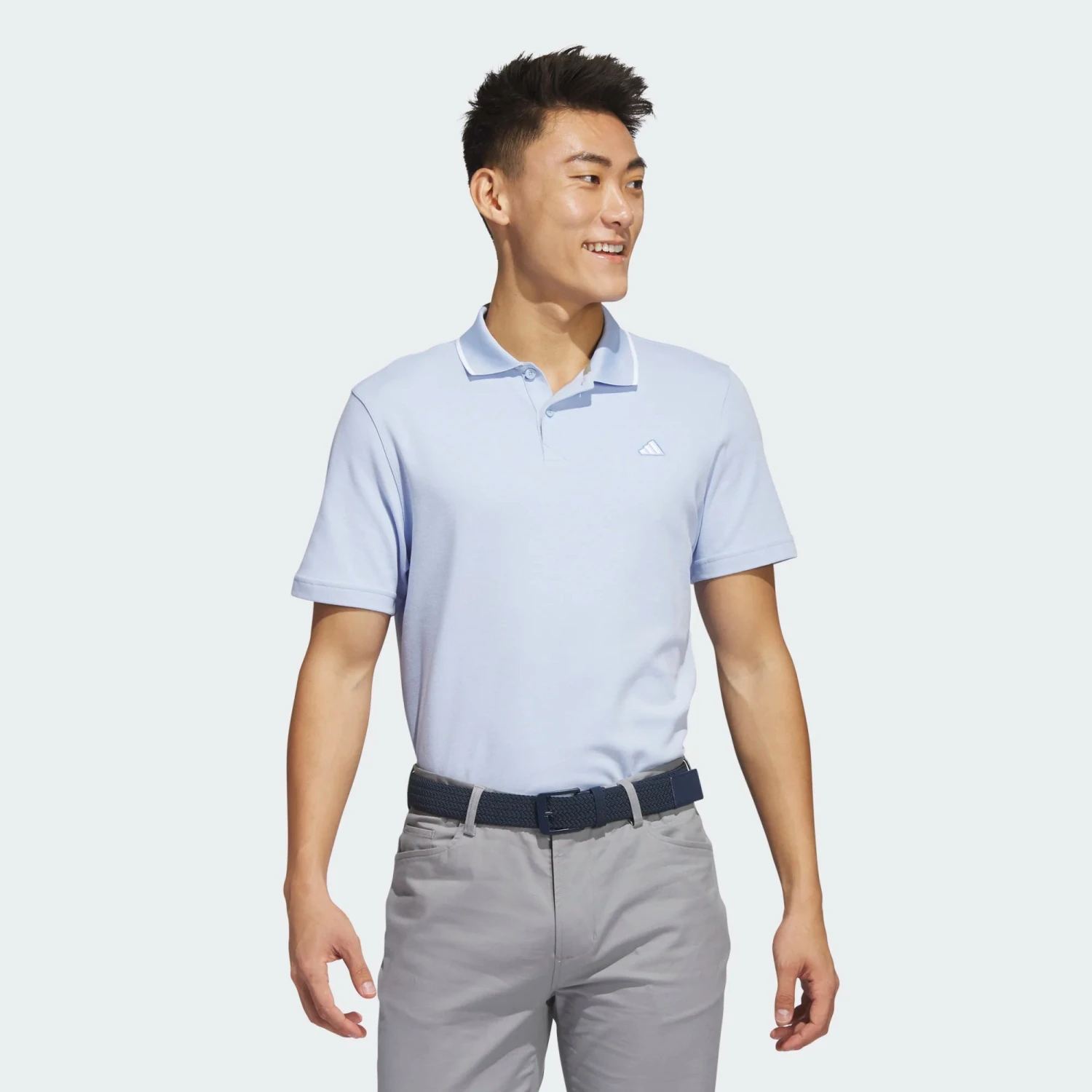 Adidas GO-TO PIQUÉ GOLF POLO SHIRT Blue Dawn - Image 2