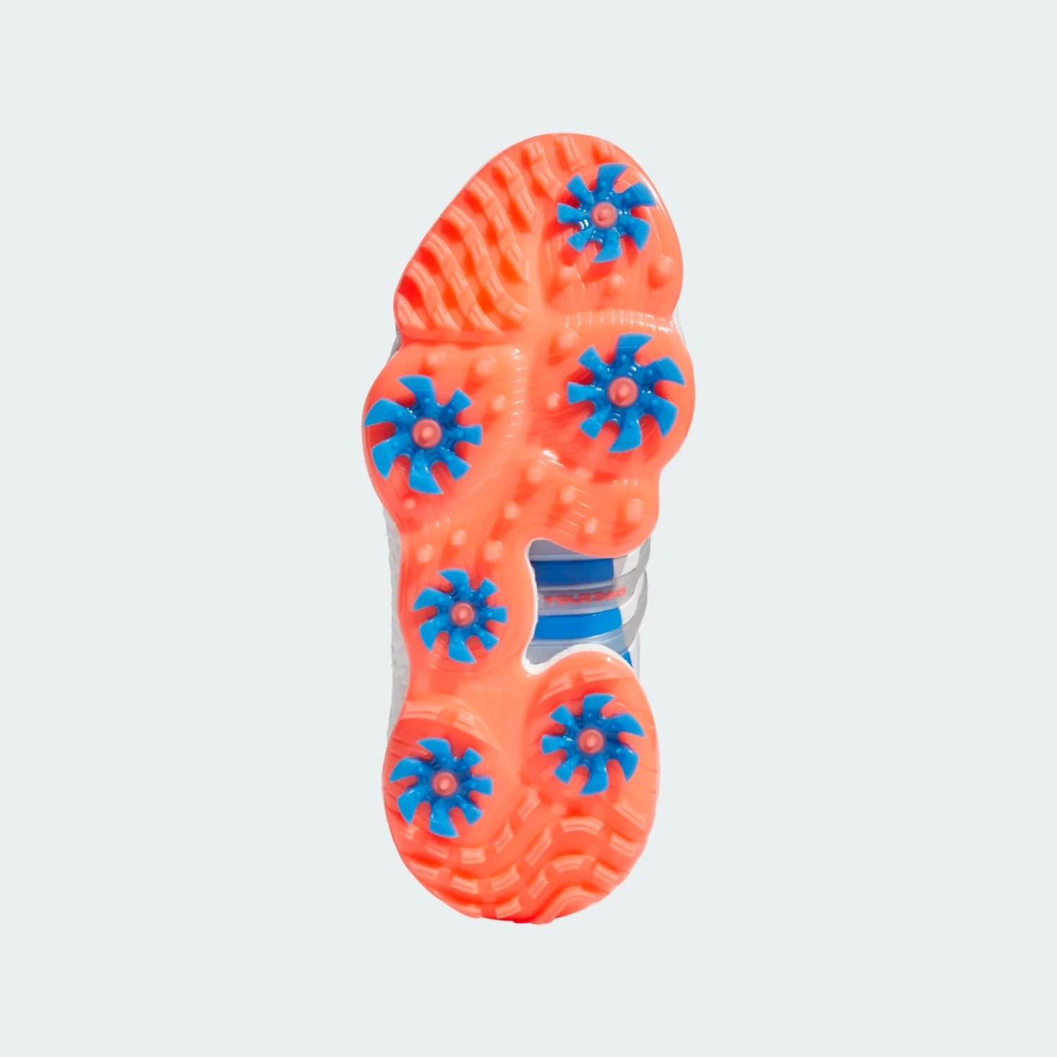 Adidas Tour 360 22 Ladies Golf Shoes - White/Silver/Turbo - Image 3