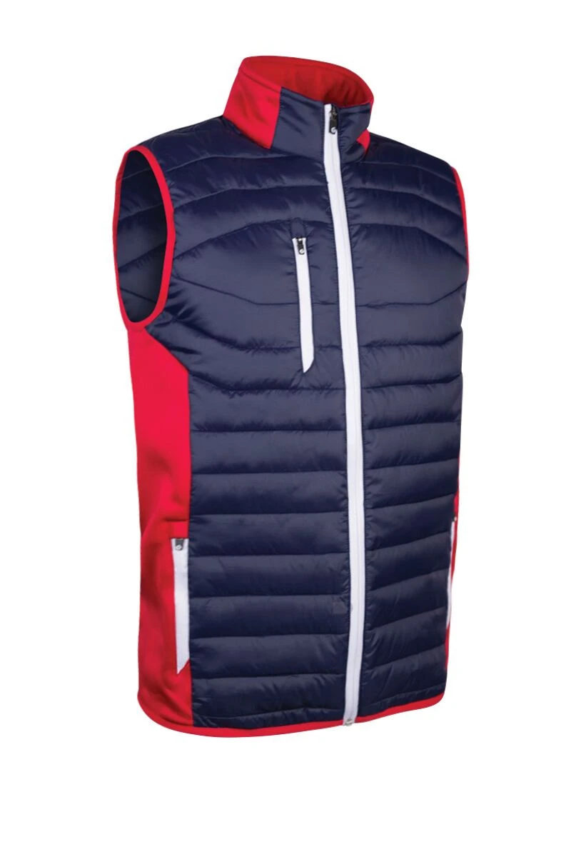 Sunderland Gents Anton Padded Gilet Electric Navy/Red/White