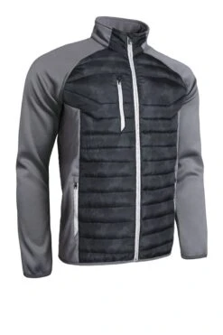 Sunderland Gents Zermatt Padded Jacket Black Camo/Gunmetal/Silver