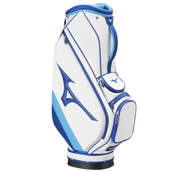 Mizuno Tour Staff Cart Bag 22 5W White Blue - Image 5