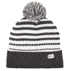 Callaway Pom Pom Beanie Charcoal/White