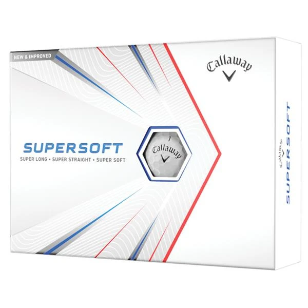 Callaway Supersoft Dozen Golf Balls White 2021 (2 Dozen €45)