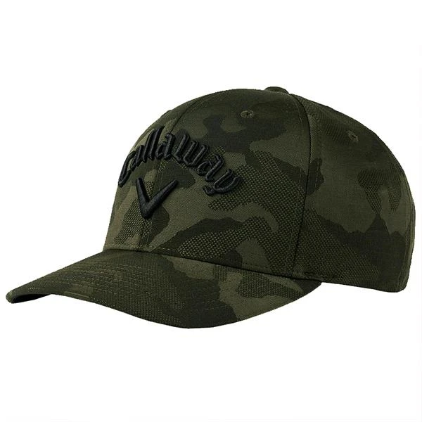 Callaway Gents Camo Snapback Cap Green - Image 2