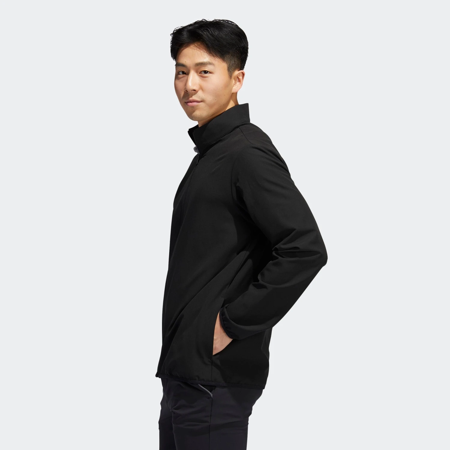 Adidas Men's Core Wind Golf Jacket Black - Image 4
