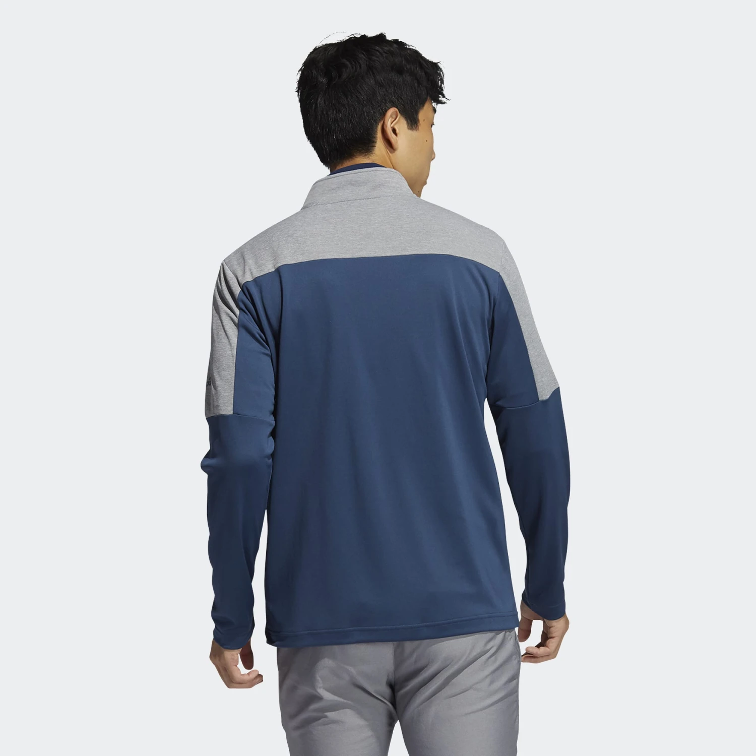 Adidas Gents Lightweight ¼ Zip Sweatshirt Crew Navy - Image 3