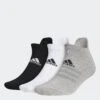 Adidas Gents Ankle 3-Pack Socks Grey Three