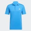 Adidas Gents Ultimate365 Solid Left Chest Polo Shirt Blurus