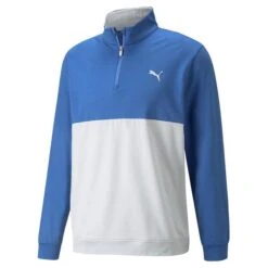 Puma Gents Gamer Colorblock ¼ Zip Bright Cobalt - High Rise