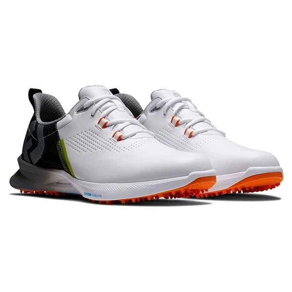 FootJoy Gents FJ Fuel Shoes White Black Orange - Image 5