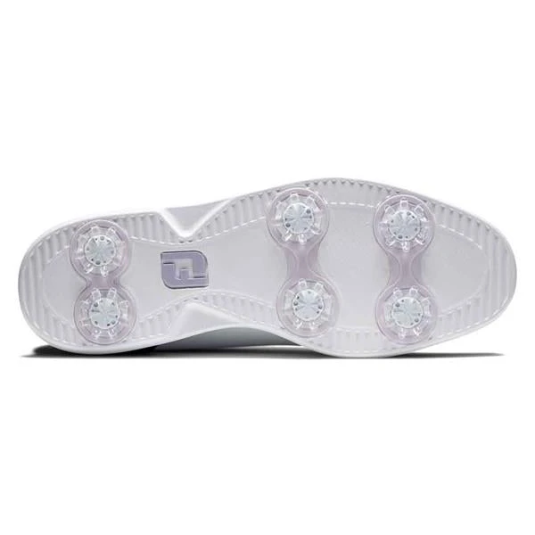 FootJoy Ladies FJ Traditions Shoes White - Navy - Image 2