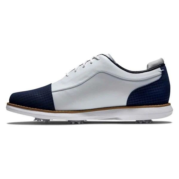 FootJoy Ladies FJ Traditions Shoes White - Navy - Image 3