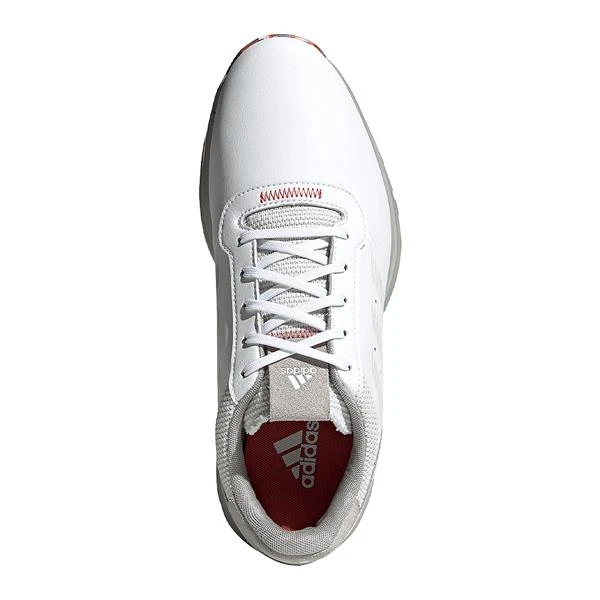 Adidas Gents S2G Spike Less Leather Shoes White - Grey - Red - Image 3