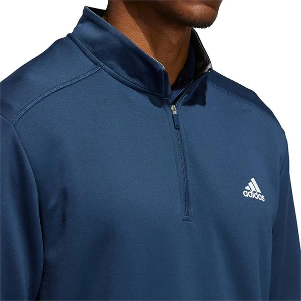 Adidas Gents Club ¼ Zip Sweatshirt Crew Navy - Image 3