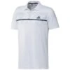 Adidas Gents Primegreen Print Polo Shirt White