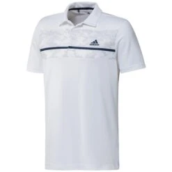 Adidas Gents Primegreen Print Polo Shirt White