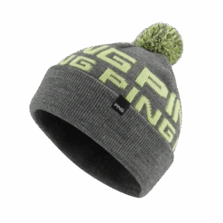 Ping Logo II Bobble Hats Grey Marl /Green