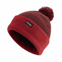 PING MEN'S HEWITT BOBBLE KNIT HAT Black/Red