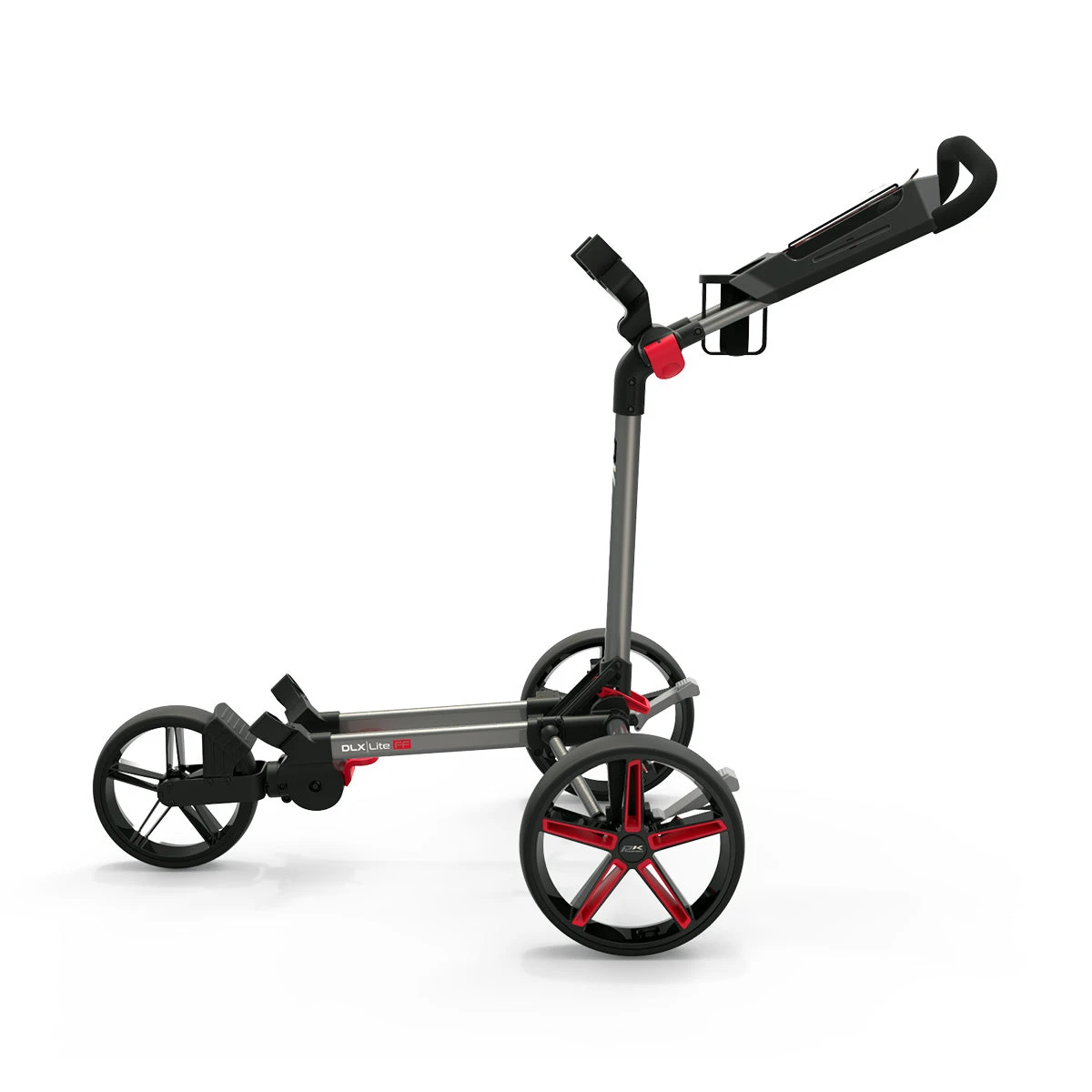 PowaKaddy 22 DXL Lite Fast Fold Push Cart Red Trim - Image 2