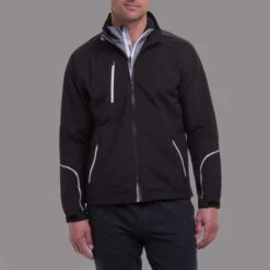 Zero Restriction Gents Full Zip Power Torque Waterproof Jacket Black