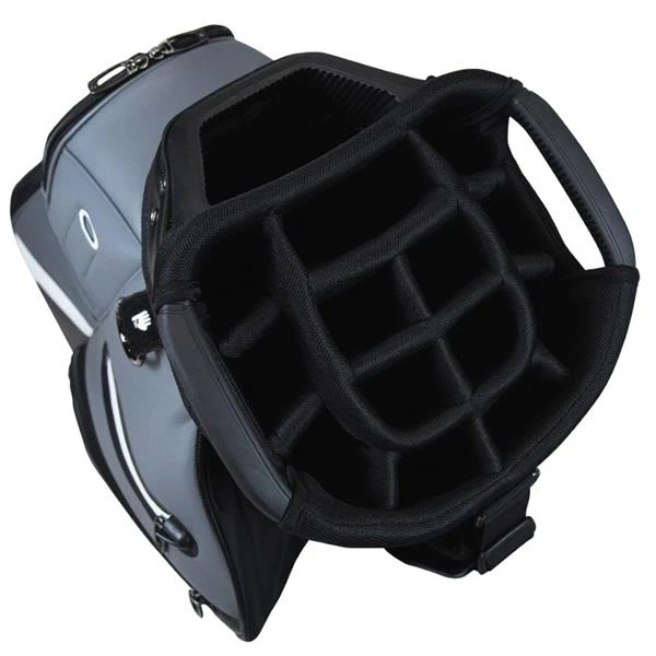 TaylorMade Deluxe Cart Bag Black-Grey - Image 2