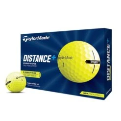 TaylorMade Distance + Golf Balls Dozen Yellow