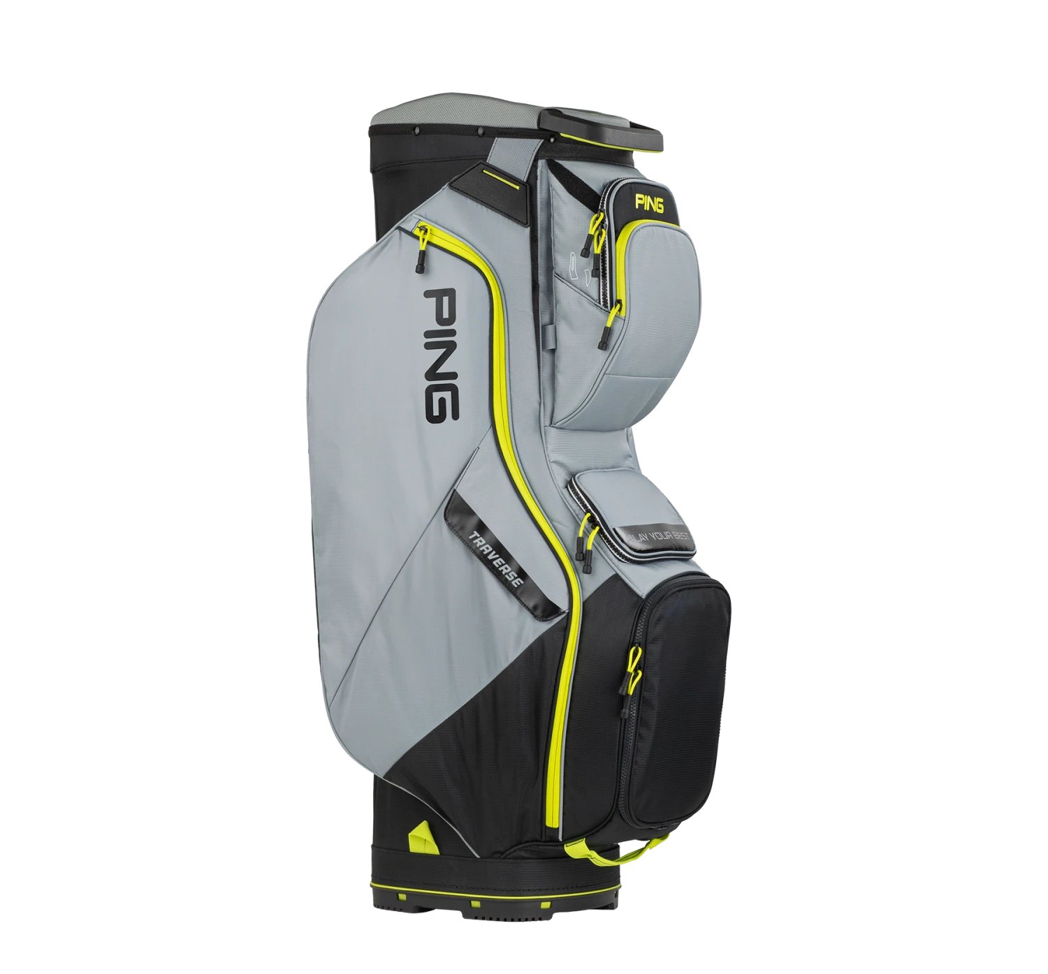 Ping PING Traverse Golf Cart Bag Black/Iron/Neon Yellow