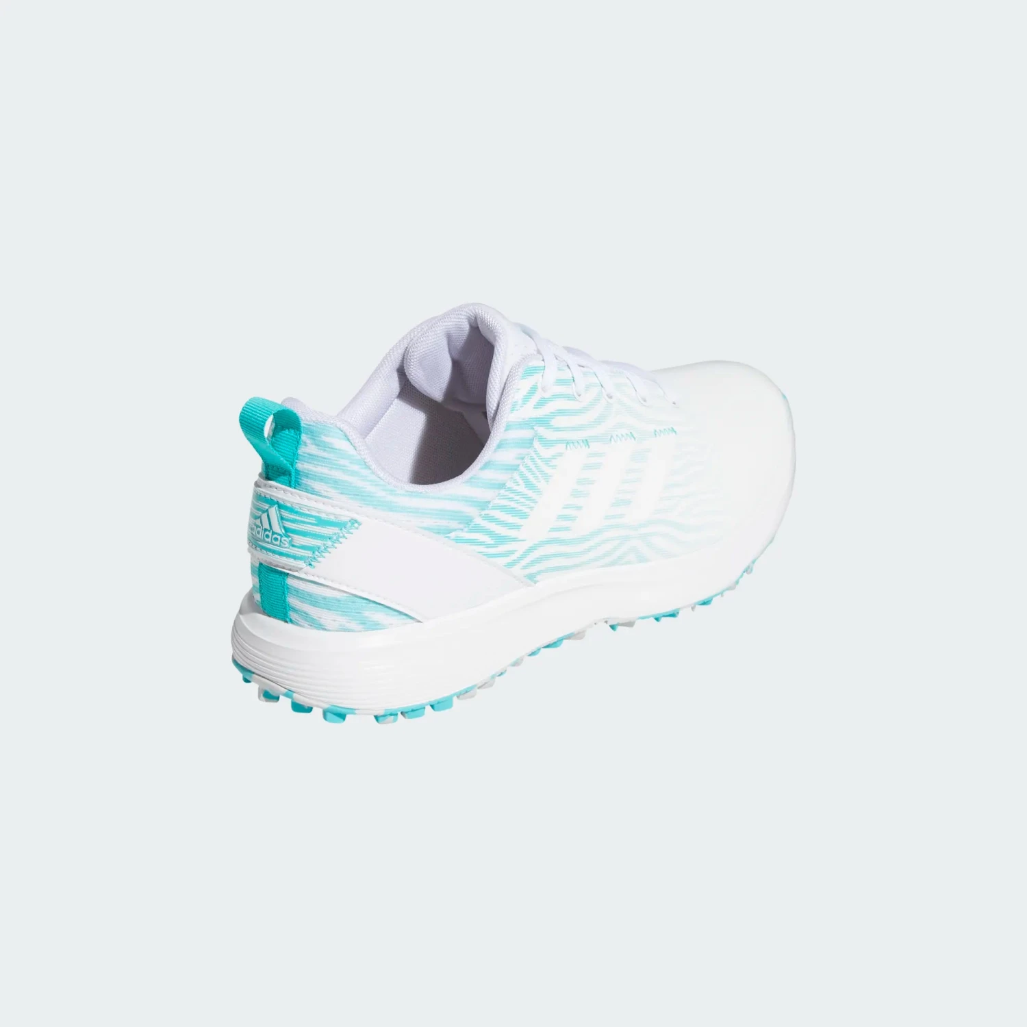 Adidas Ladies S2G Spikeless Lace Shoes Cloud White / Cloud White / Semi Mint Rush - Image 5