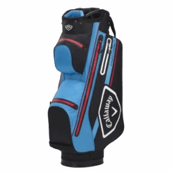 Callaway Chev Dry 14 Golf Cart Bag - Black/CYAN/Fire Red