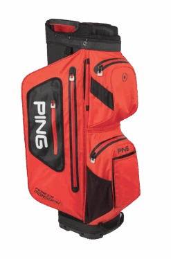PING PIONEER 201 MONSOON WATERPROOF GOLF CART BAG SCARLET/BLACK
