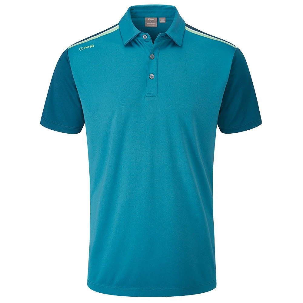 PING MALVERN GOLF POLO SHIRT - SCUBA/DEEP ATLANTIC