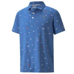 PUMA MATTR SUNNIES POLO SHIRT Bright Cobalt/Quiet Shade